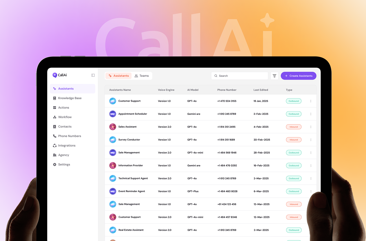 Call AI - AI agentic voice call platform