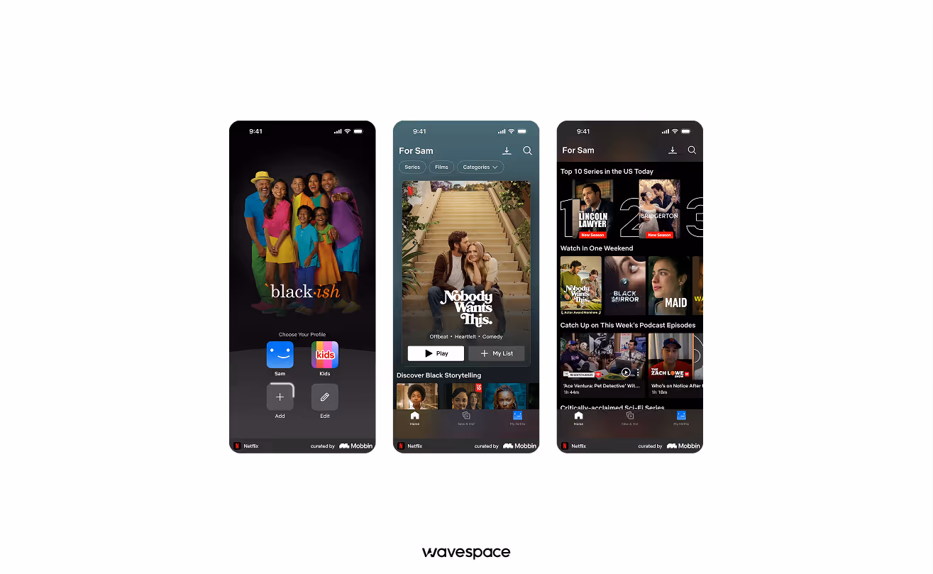 netflix app by wavespace