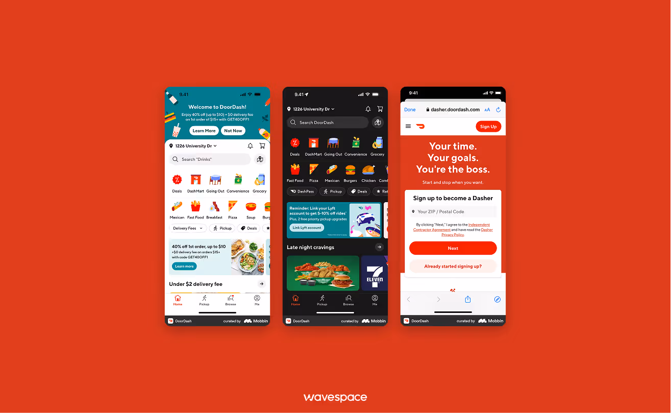 doordash app by wavespace