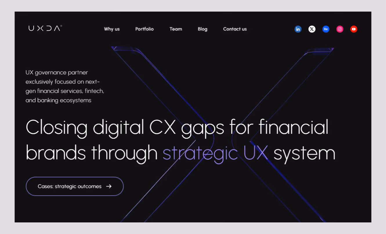 uxda digital banking and complex fintech