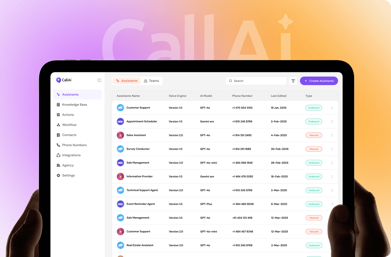 Call AI - AI agentic voice call platform