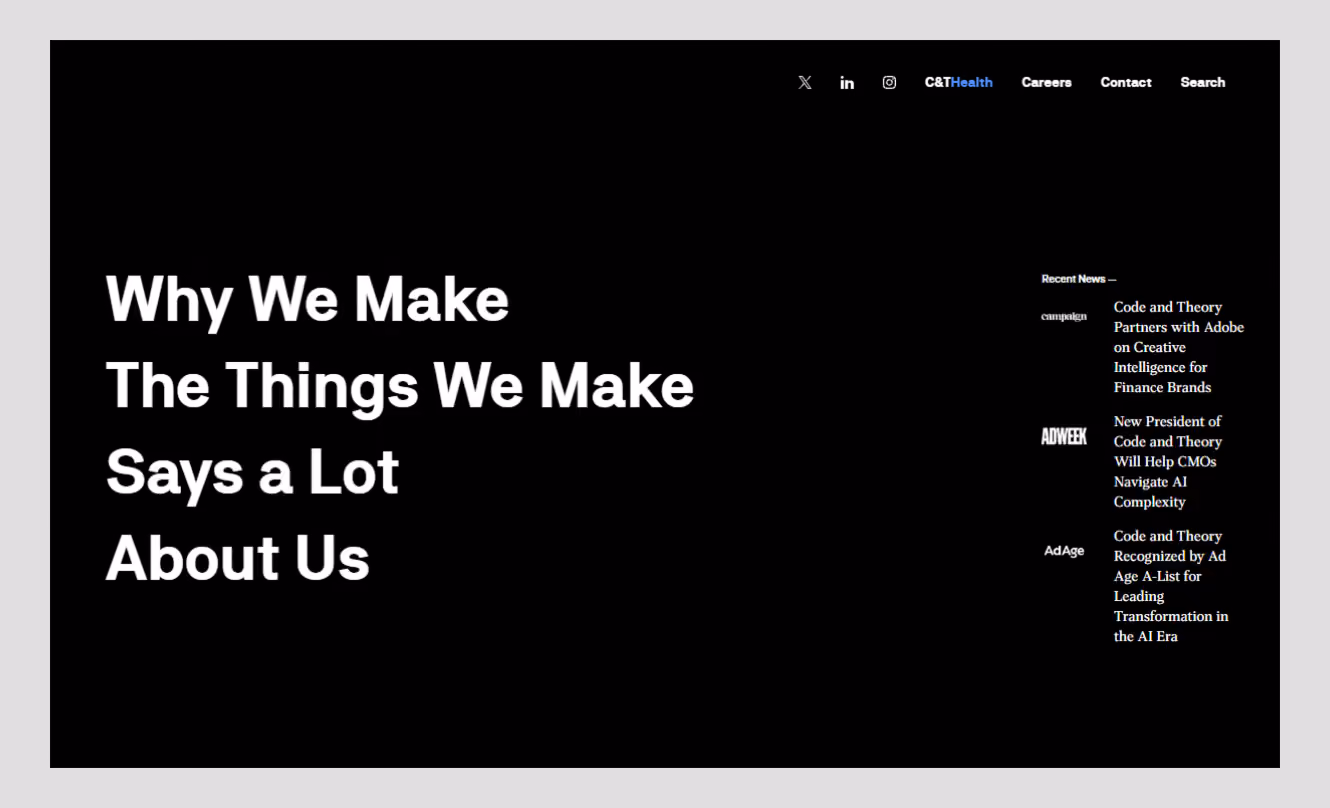 code and theory by wavespace