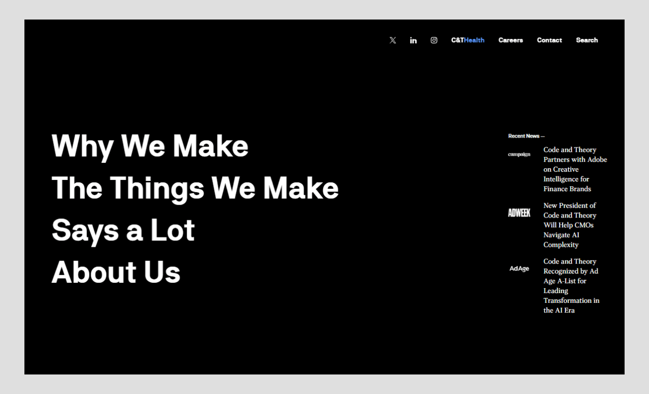 code and theory by wavespace
