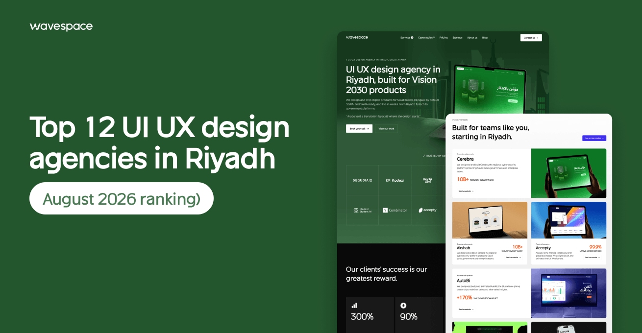 Top 12 UI/UX design agencies in Riyadh (August 2026 ranking)