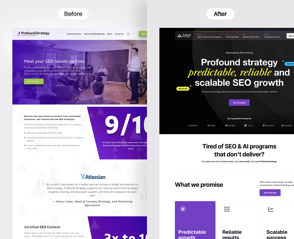 Website redesign and rebuild