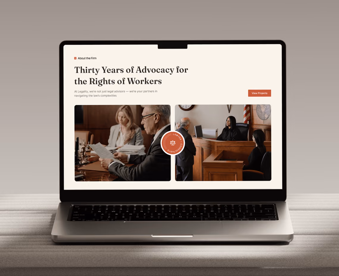 Copywriting for law site
