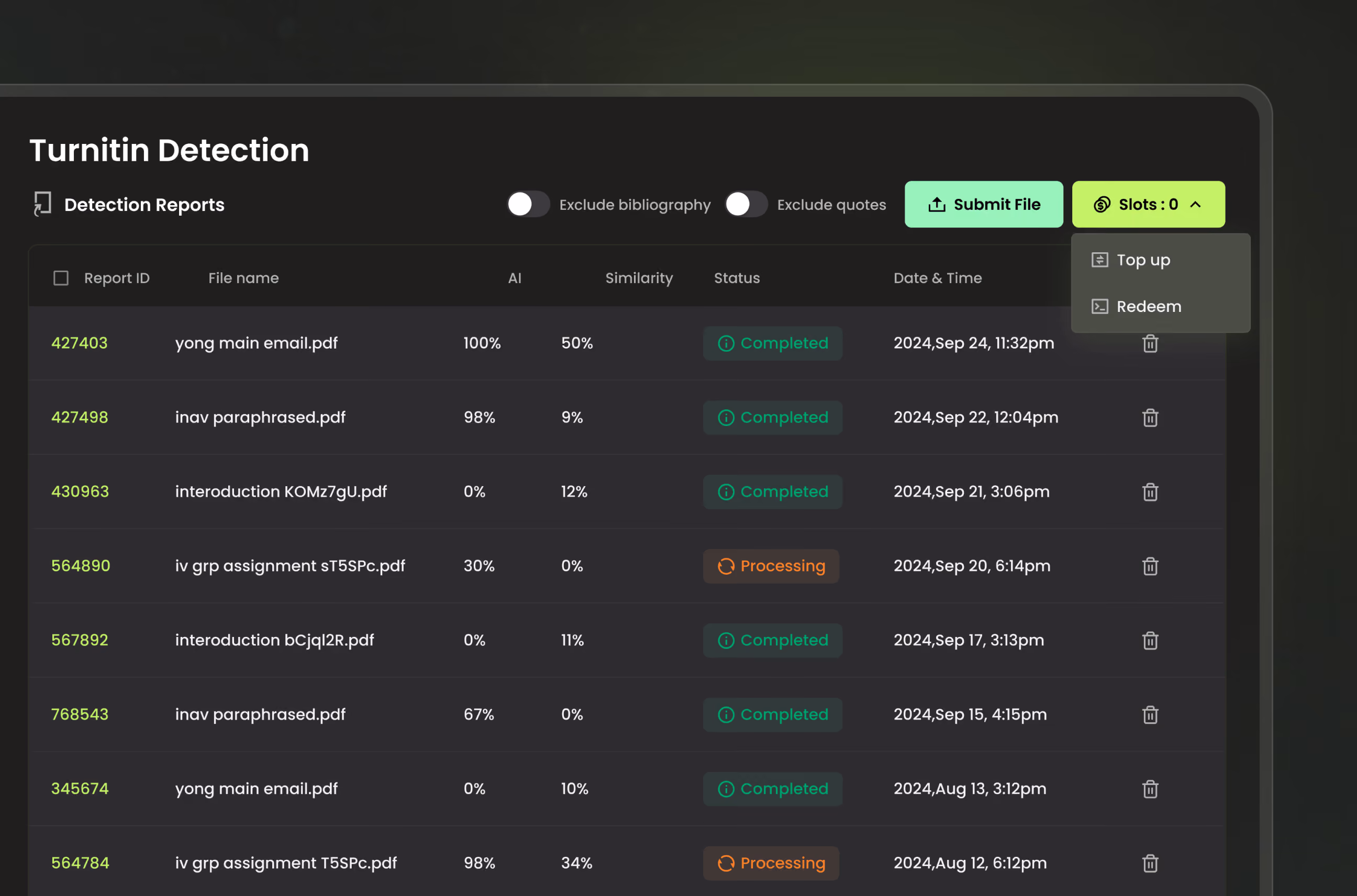 zeroessay-turnitin-detection-dashboard-ui