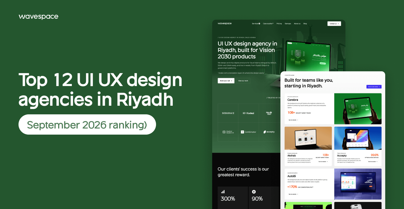 Top 12 UI/UX design agencies in Riyadh (September 2026 ranking)