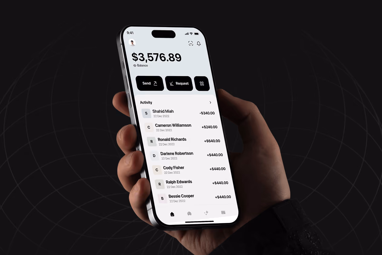 Quicky - Mobile finance app design