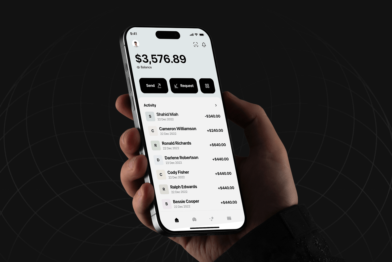 Quicky - Mobile finance app design