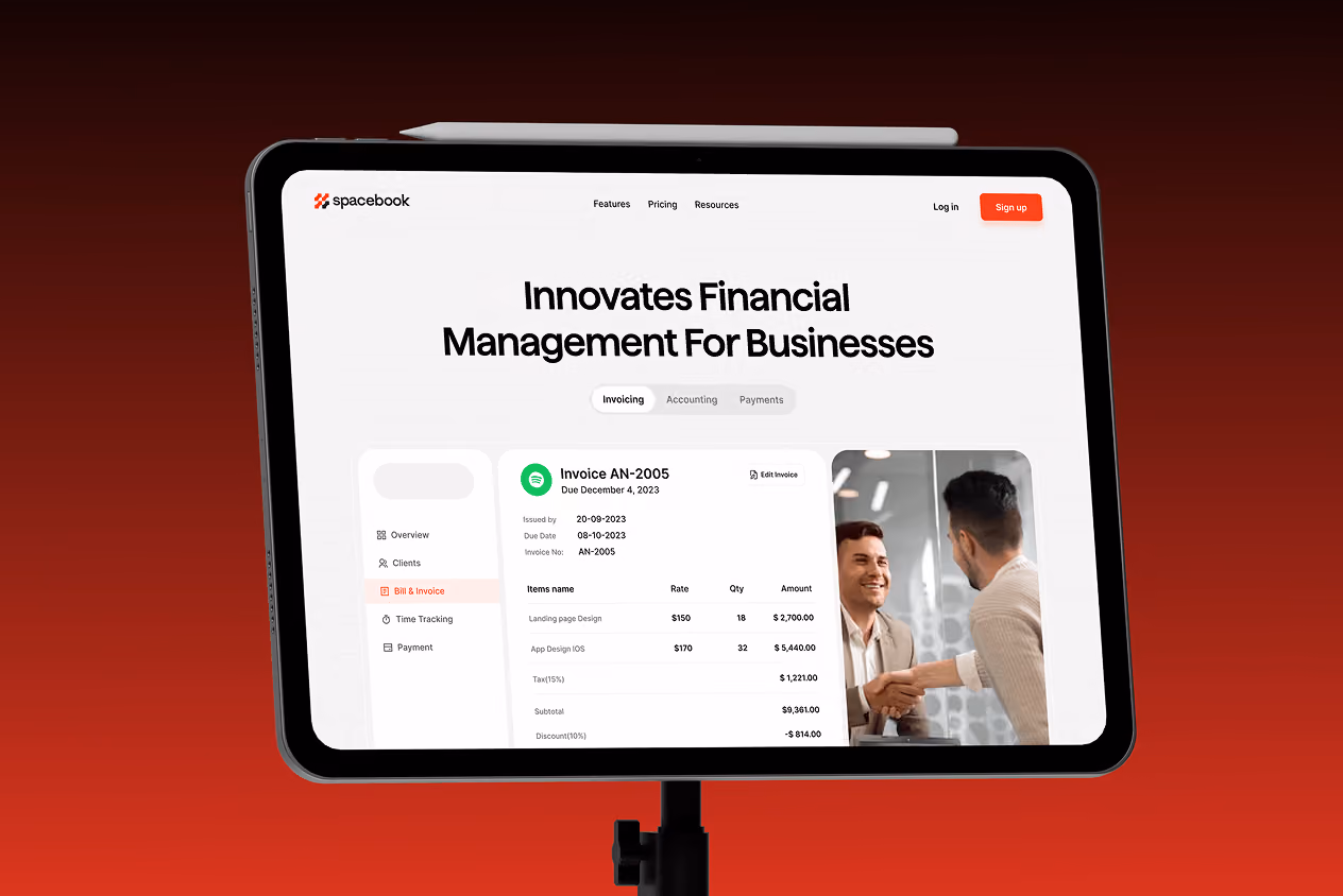 Spacebook - Business Accounting dashboard design