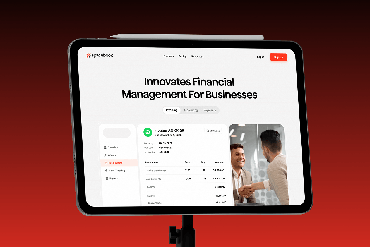 Spacebook - Business Accounting dashboard design