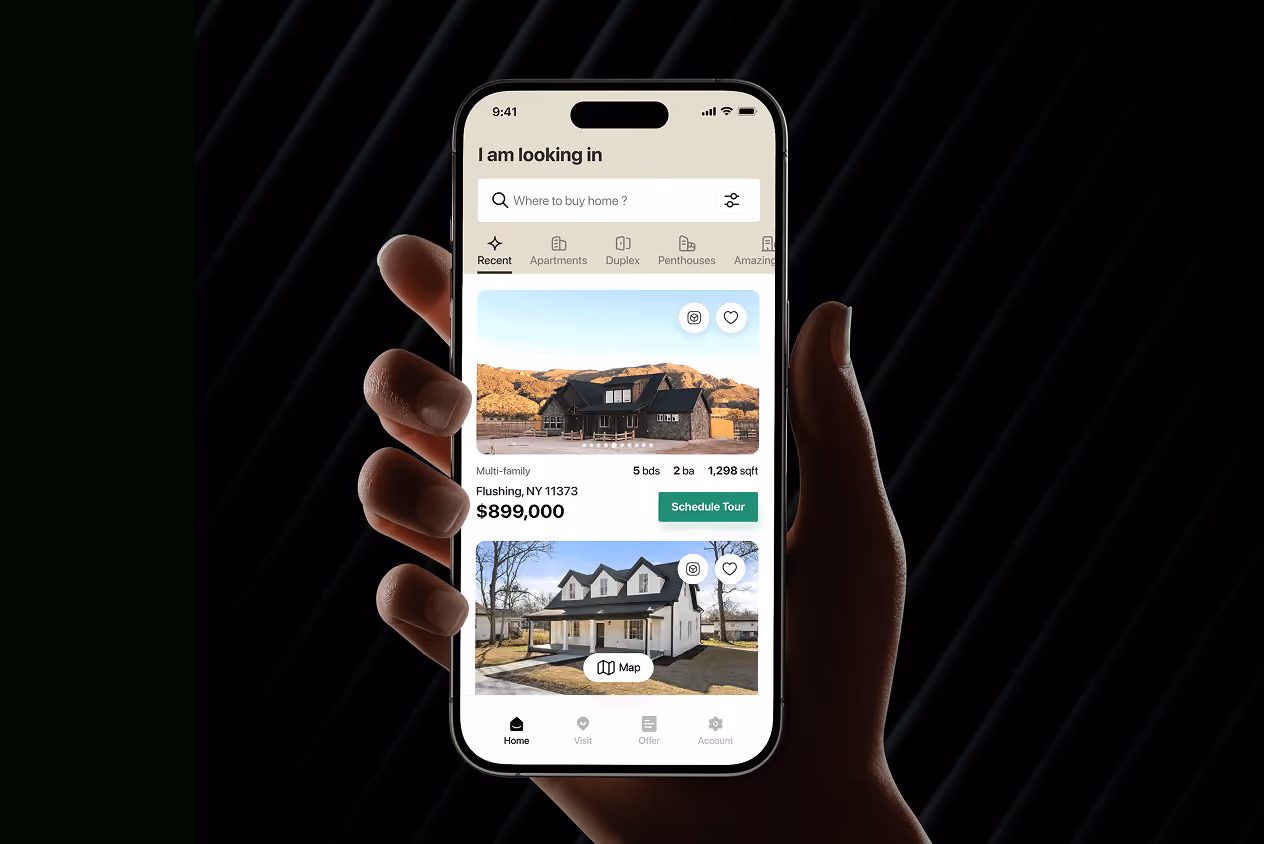 Hoolis - Real estate property buy & sell app design