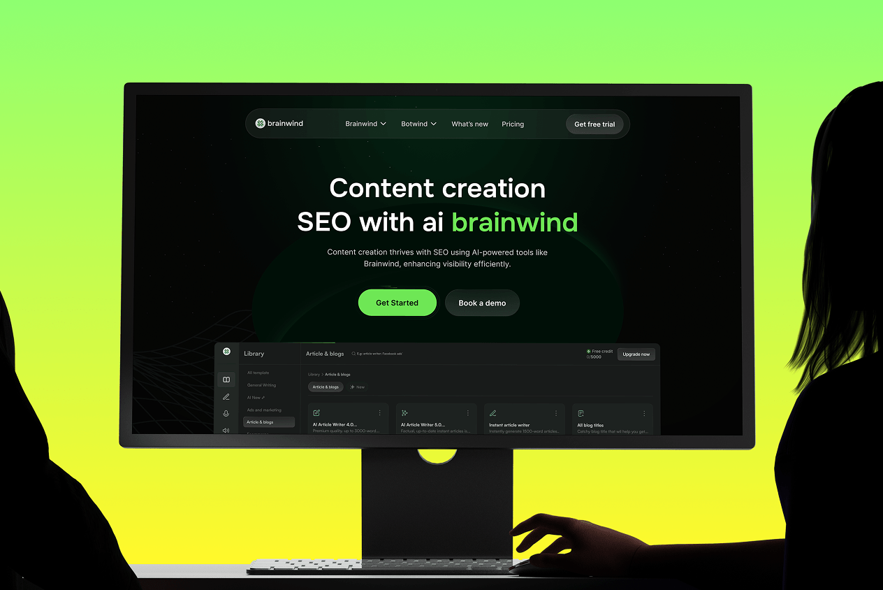 Brainwind - AI chatbot platform for content marketing and SEO