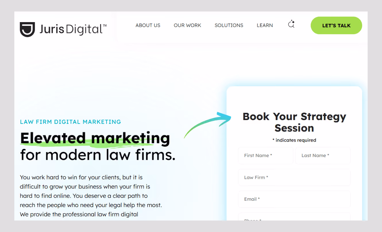 juris digital web design