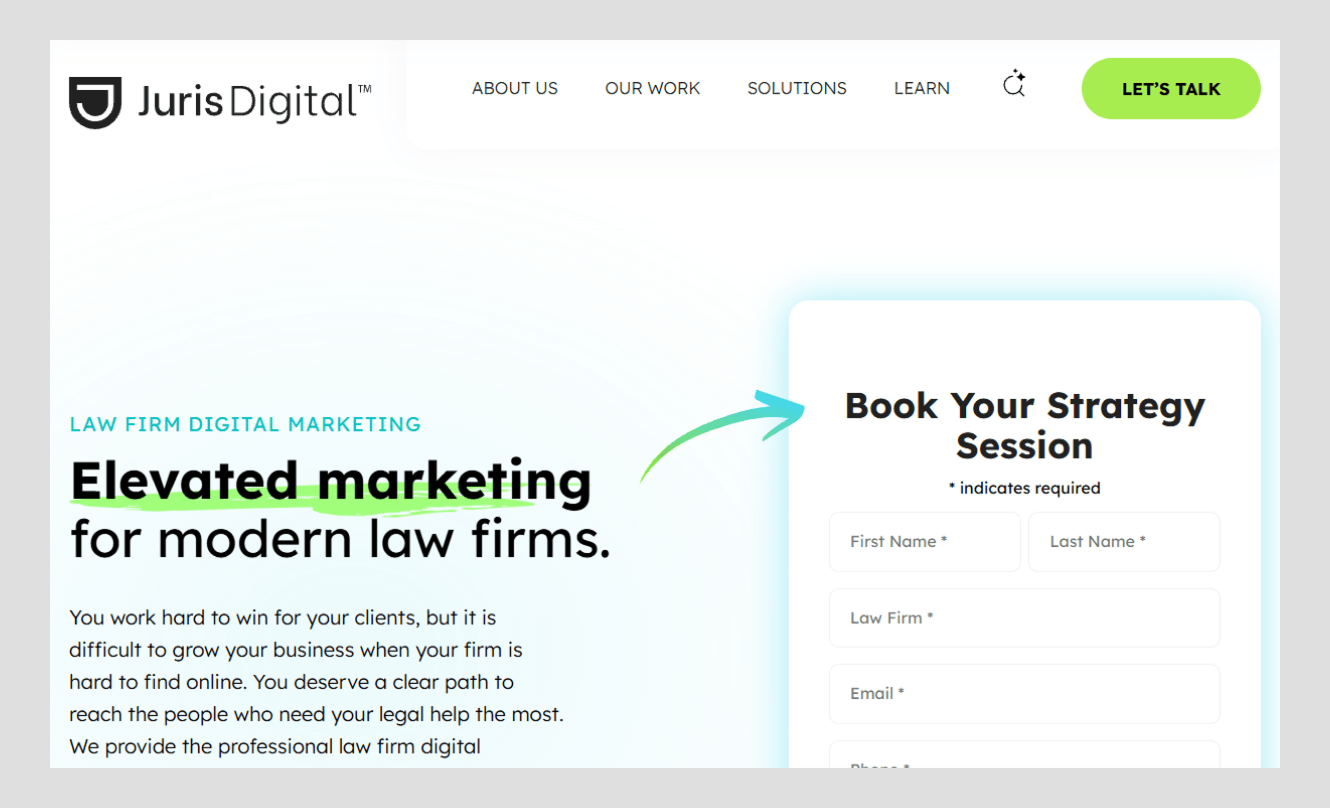 juris digital web design
