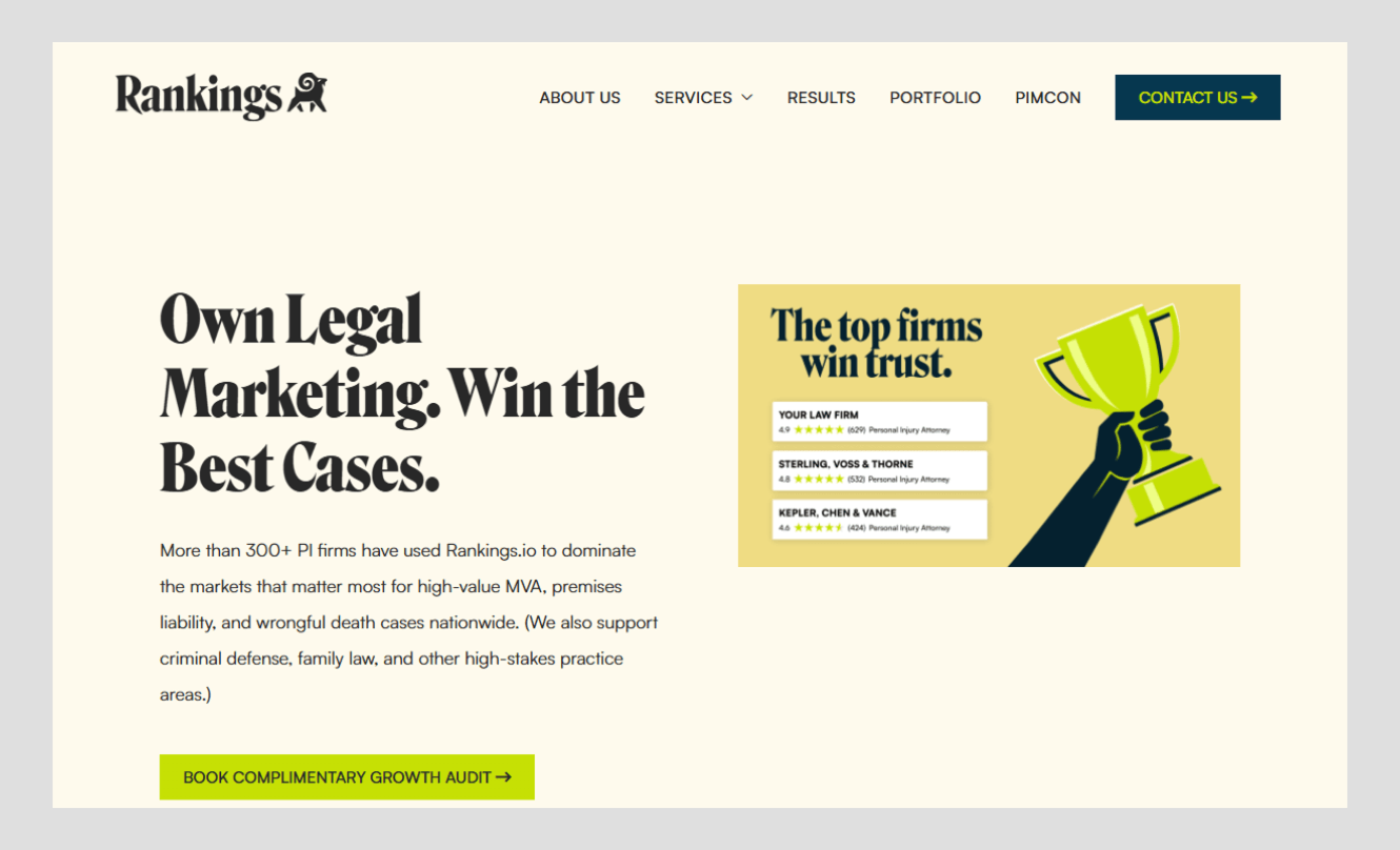 rankings web design