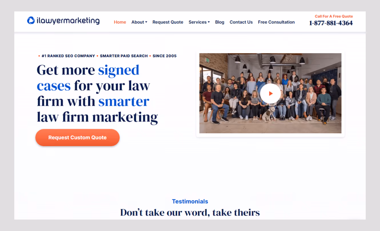 ilawyermarketing web design