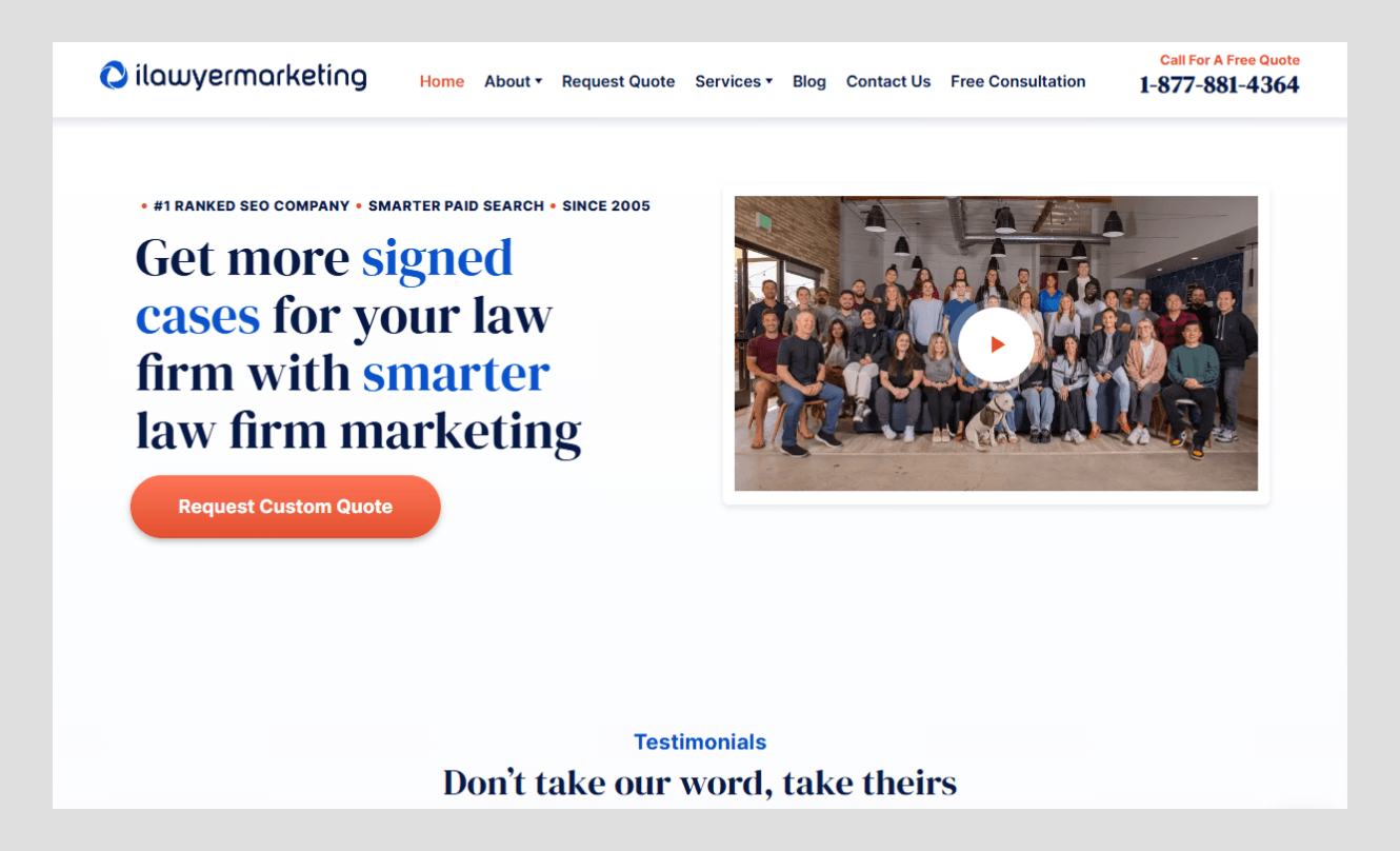 ilawyermarketing web design