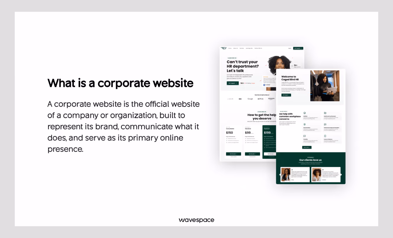 what is corporate website