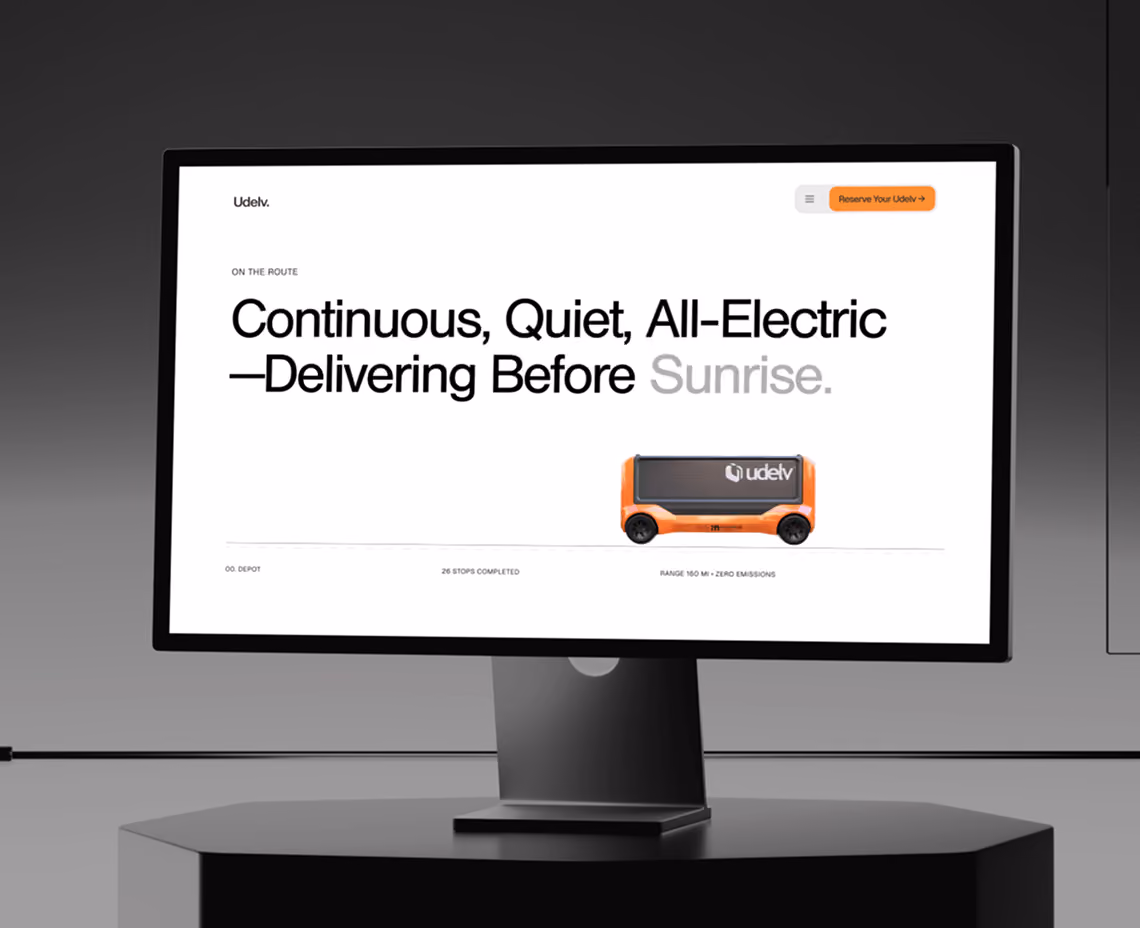 Landing page design
