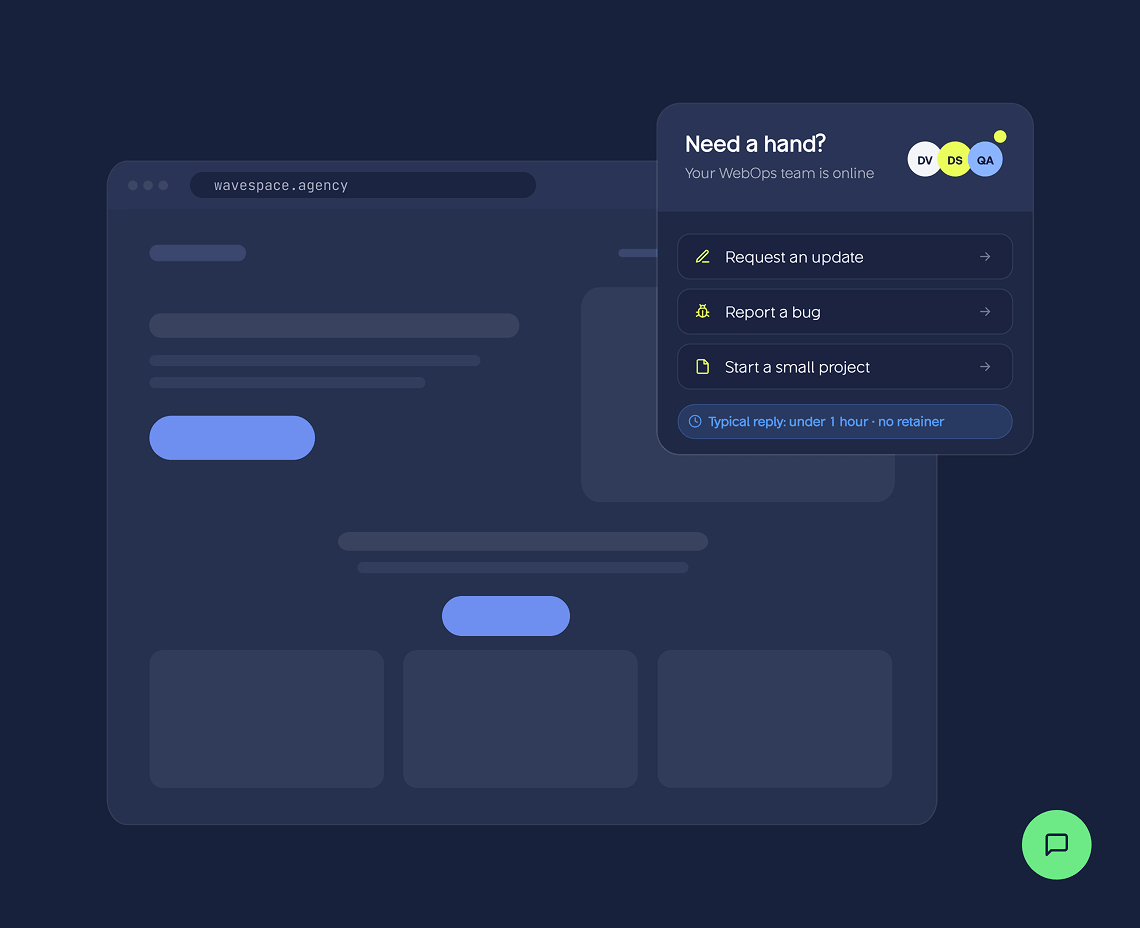 Webflow maintenance & support