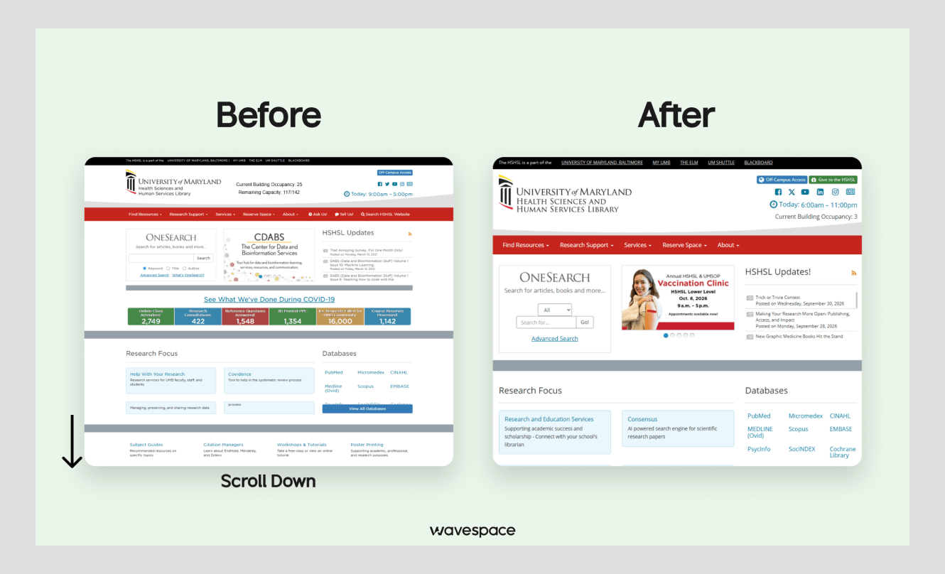 Bad long scrolling one page example of user form page