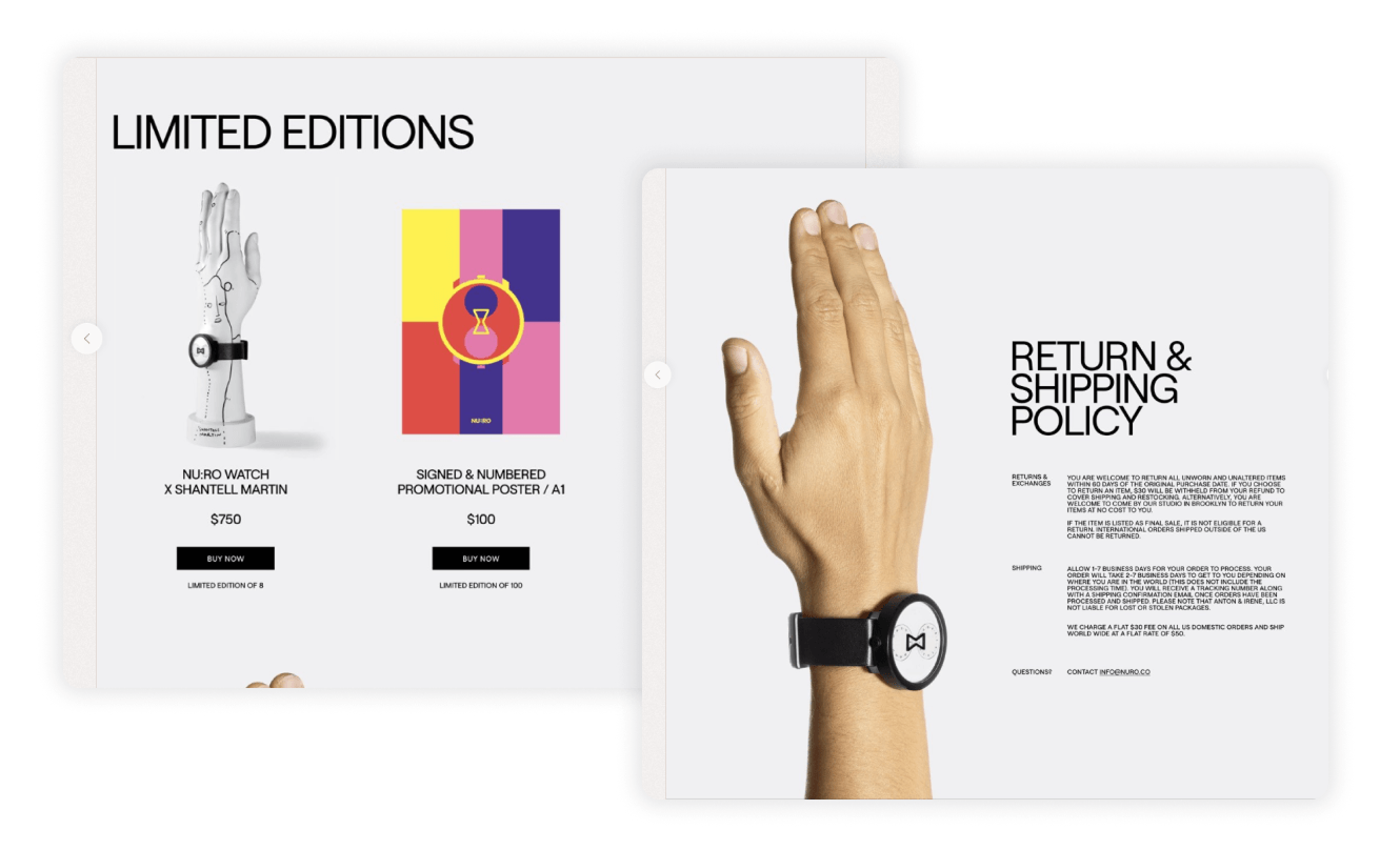 Best long scrolling single page website example of landing page