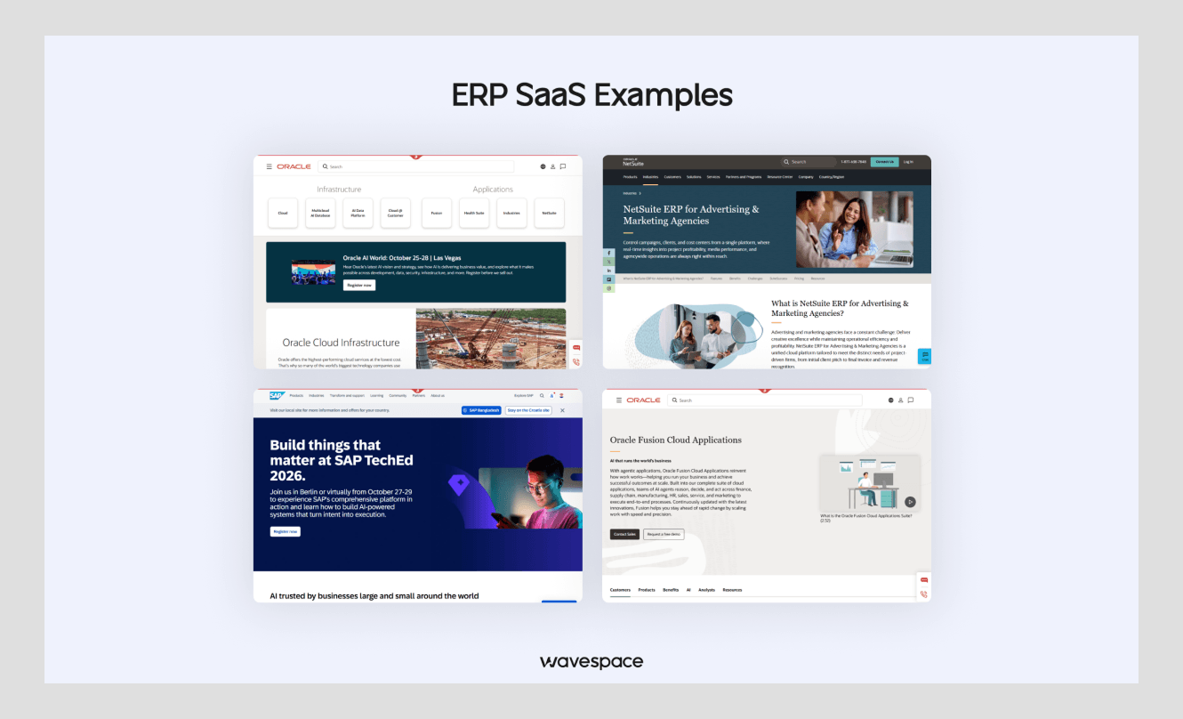 erp saas design examples