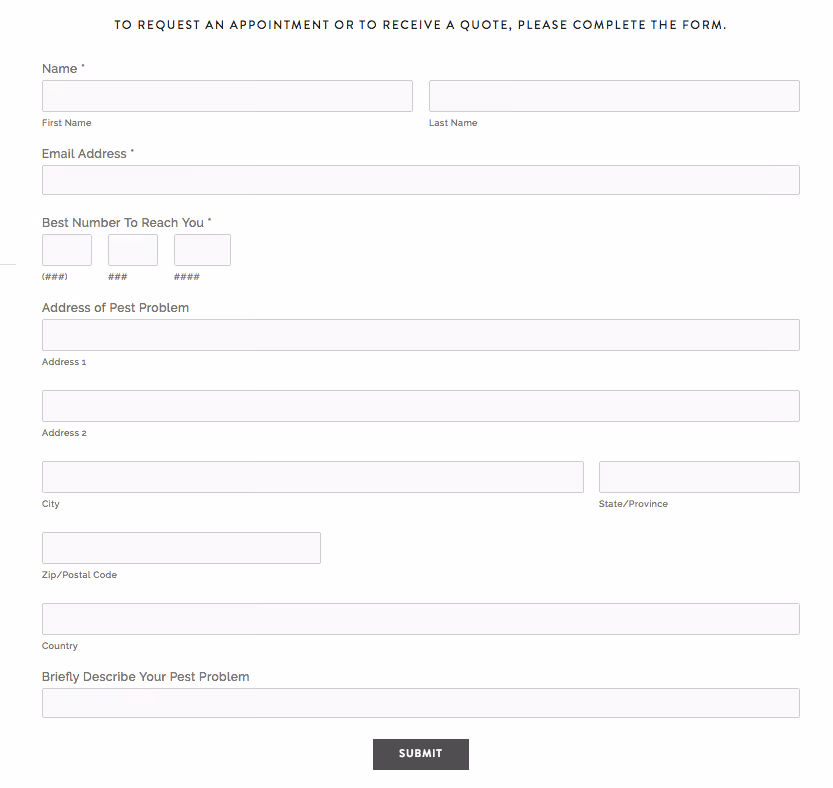 form screenshot