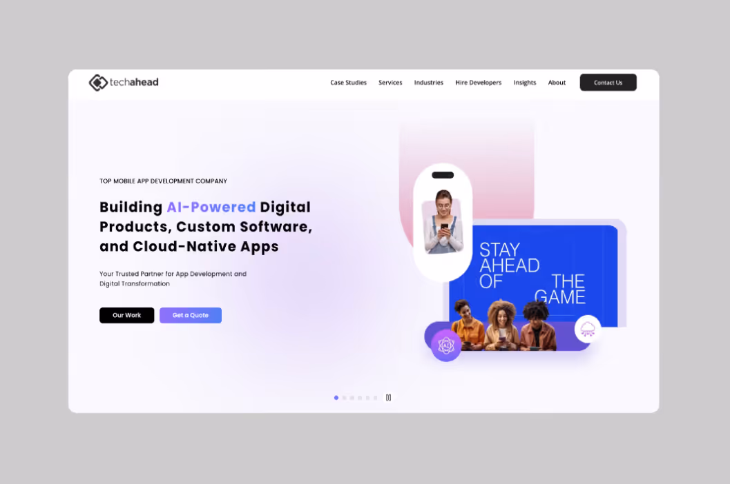 TechAhead homepage