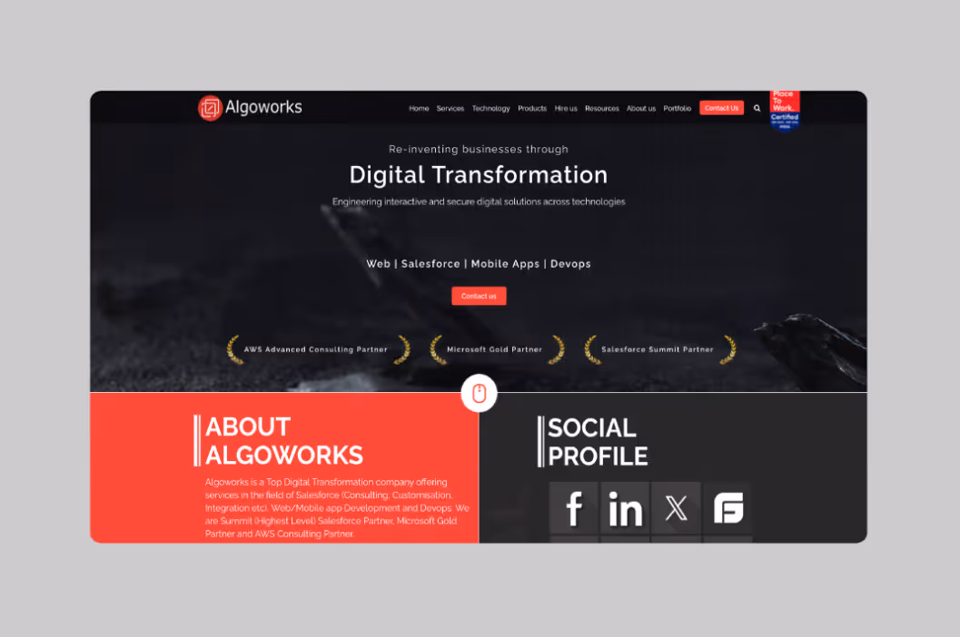 AlgoWorks screenshot