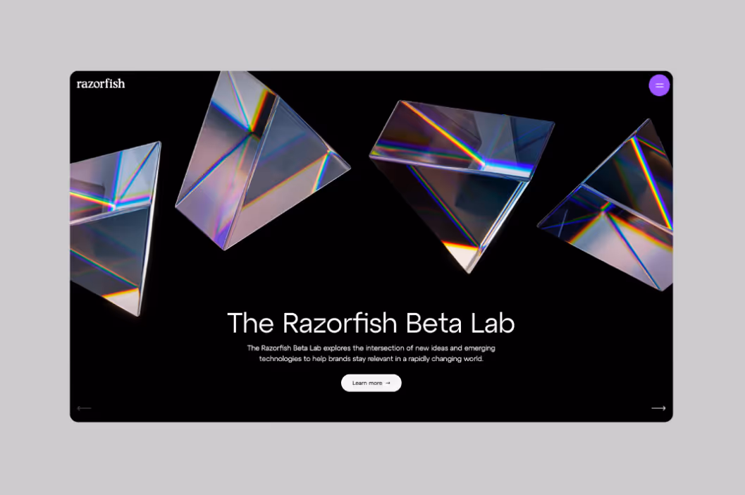 razorfish homepage