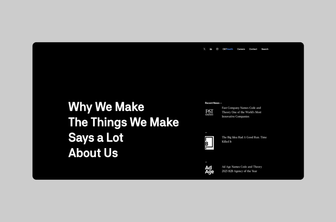 code and theory homepage