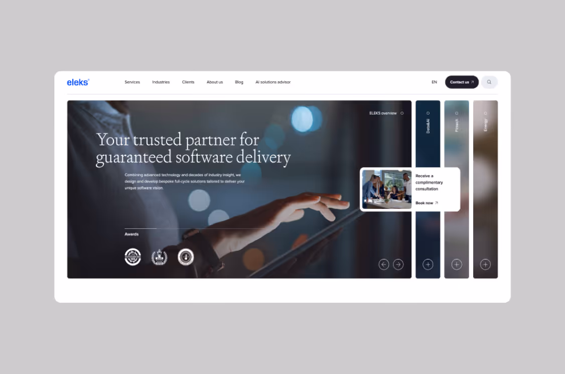 eleks homepage