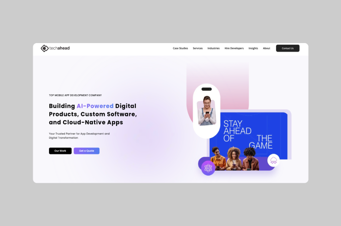 TechAhead homepage