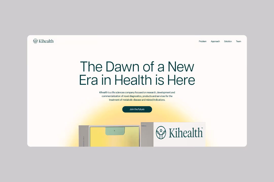 Ki-health.com homepage