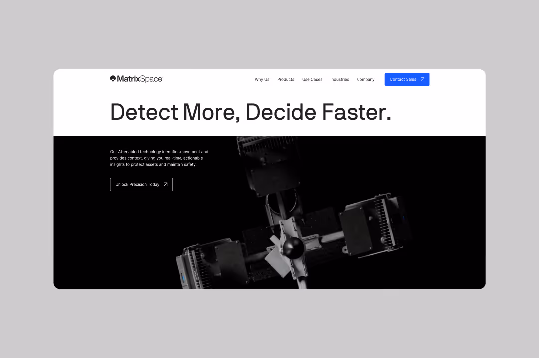 Matrixspace.io homepage