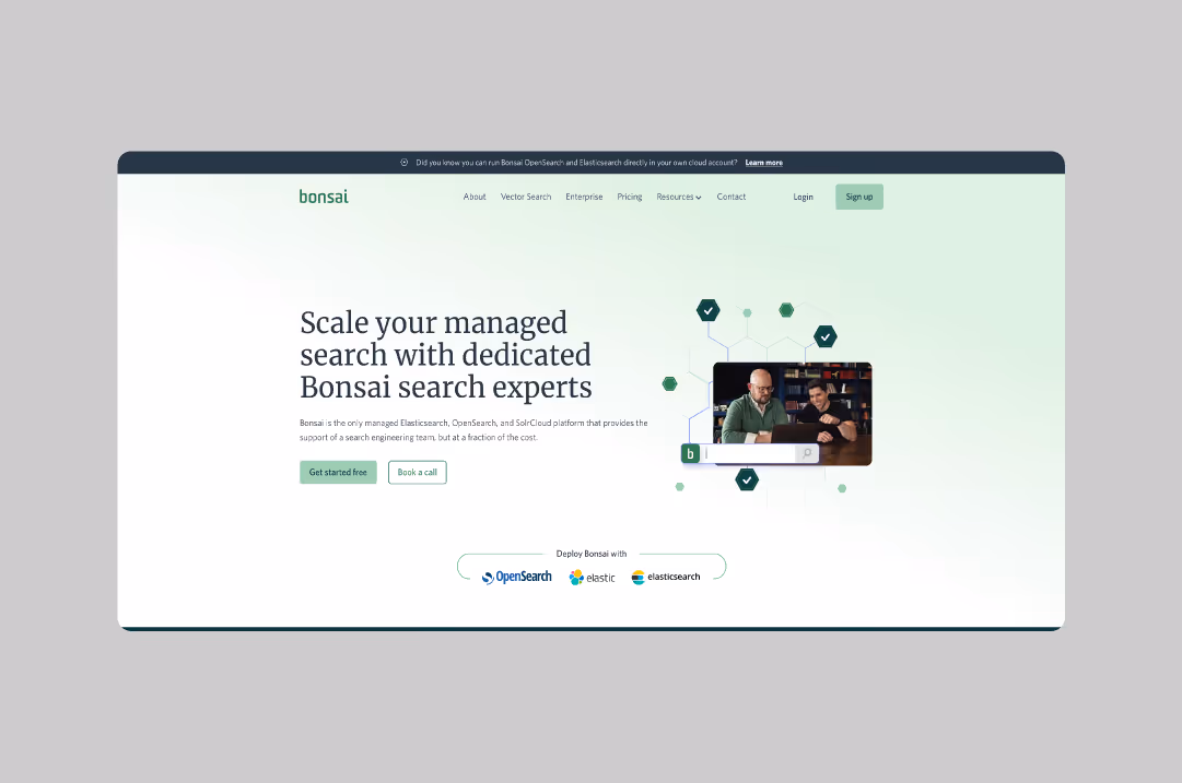 Bonsai.io homepage