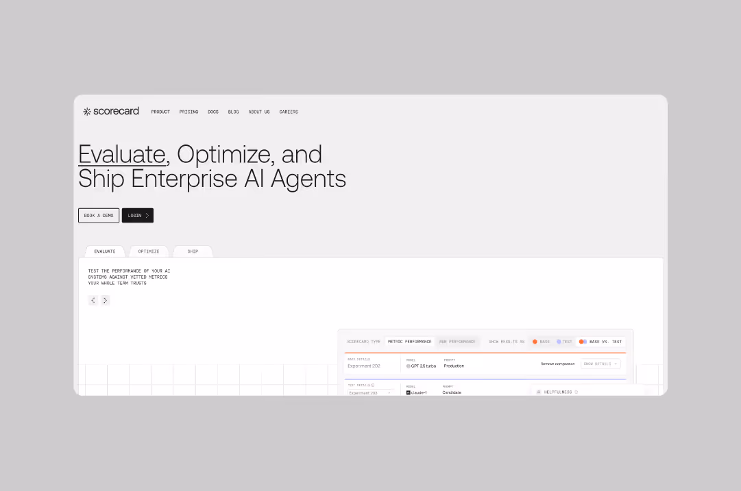 Scorecard.io homepage