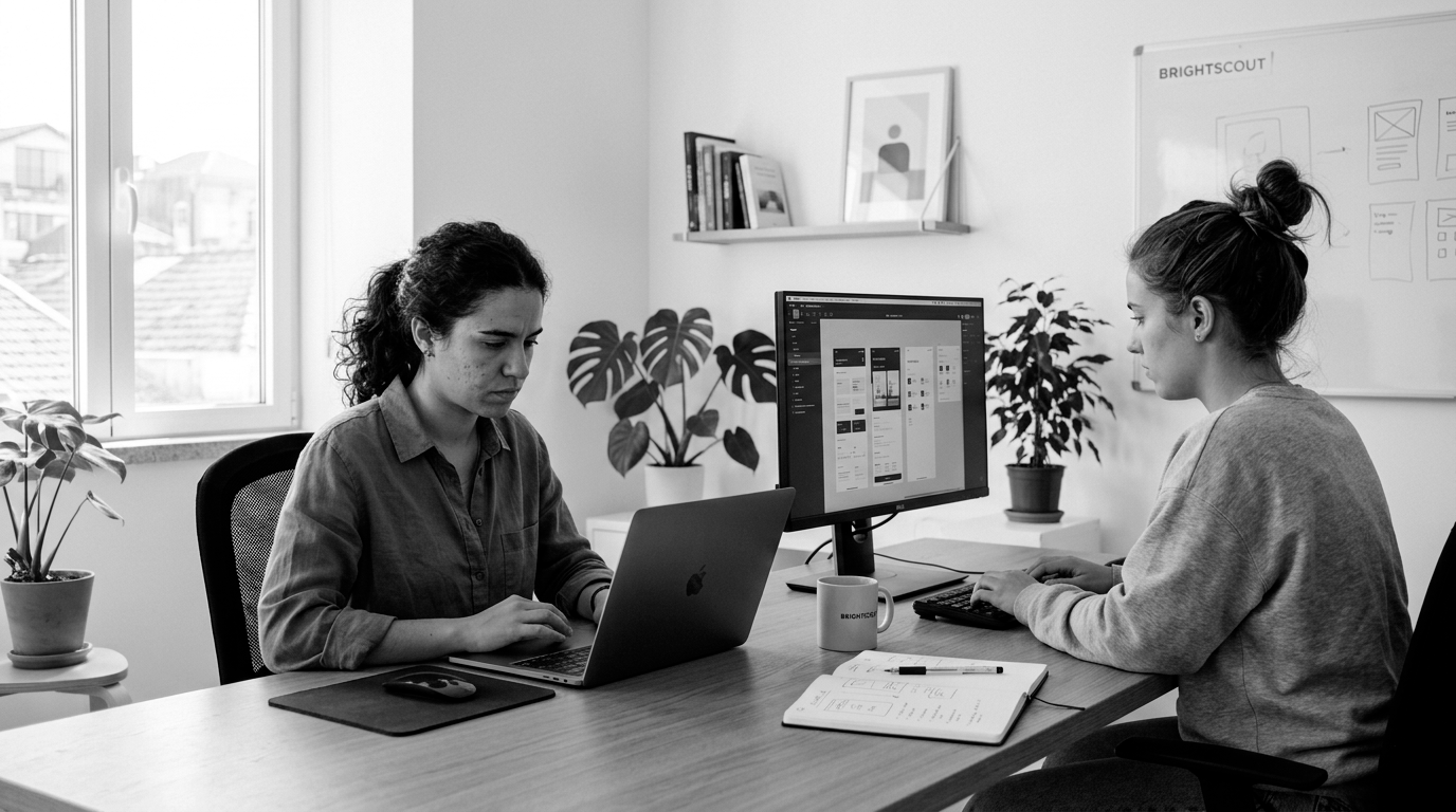 B2B team designing and developing SaaS product interfaces