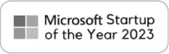 Microsoft Startup of the year 2023 badge