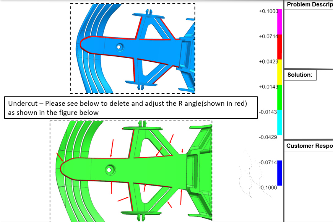 design for manufacture assessment of plastic part