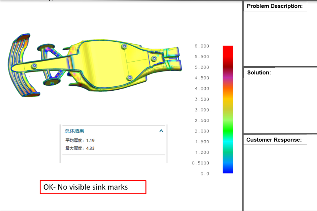 flow analysis of plastic part