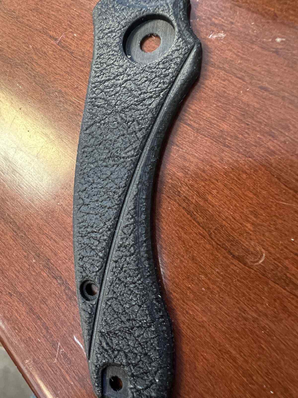 3d printed gun handle with pattern