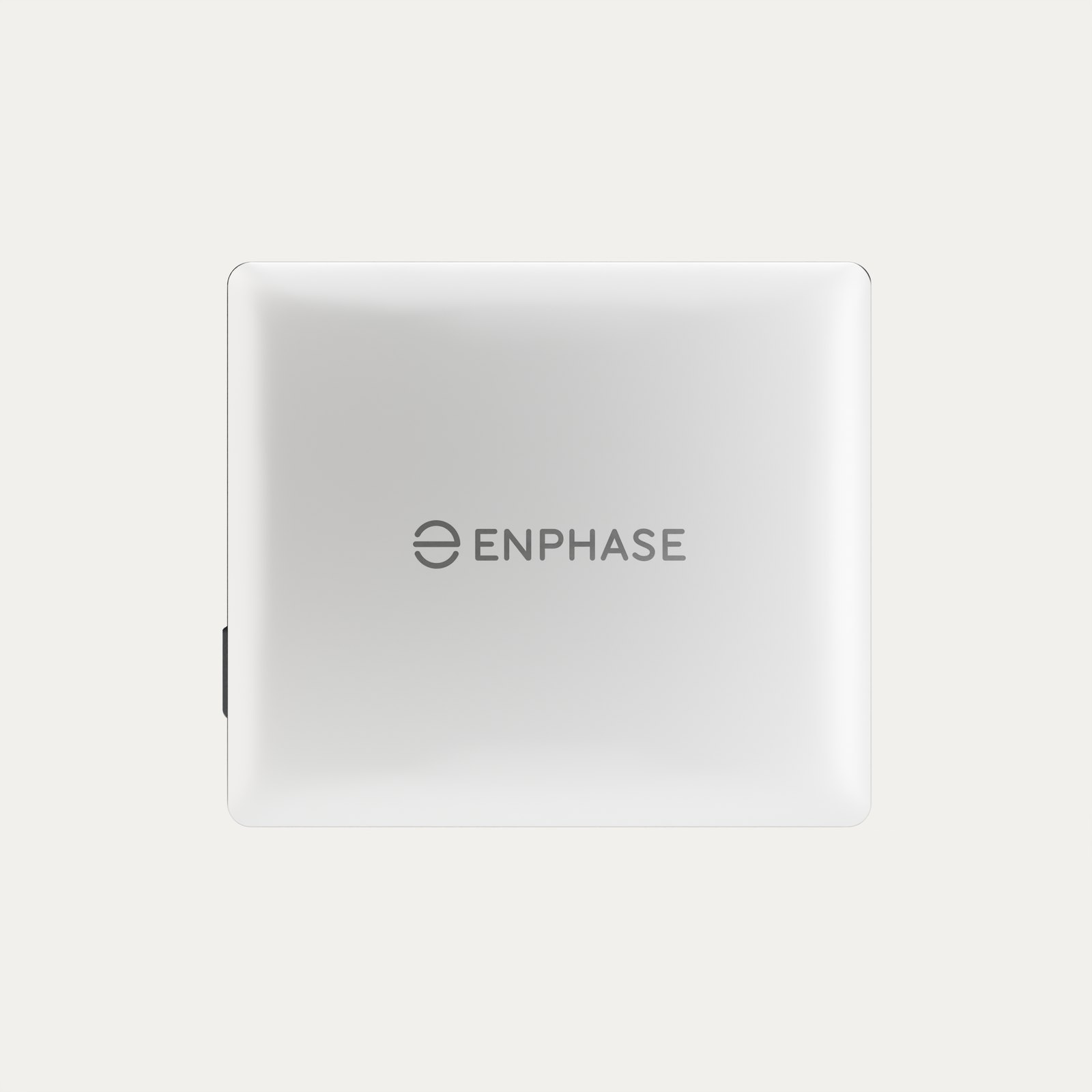 Enphase IQ Battery 10C home battery, front view of the white wall-mounted unit with the Enphase logo