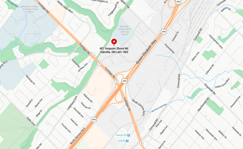 overhead Google map of Adlib Softwares address