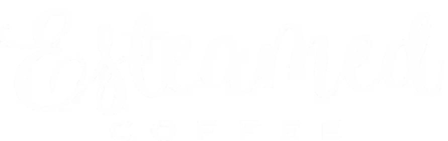white esteamed coffee logo