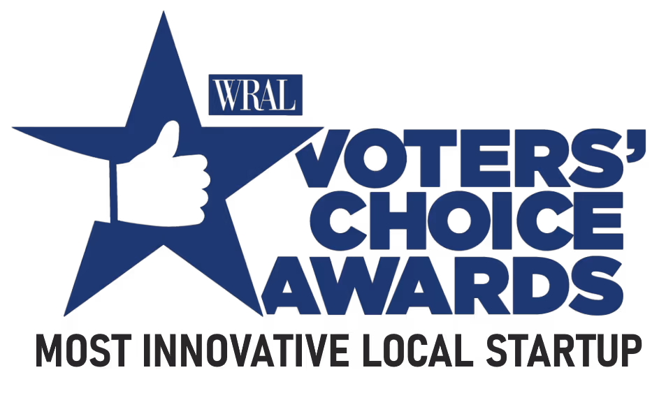 Award for Most Innovative Startup by WRAL News Voters' Choice Awards