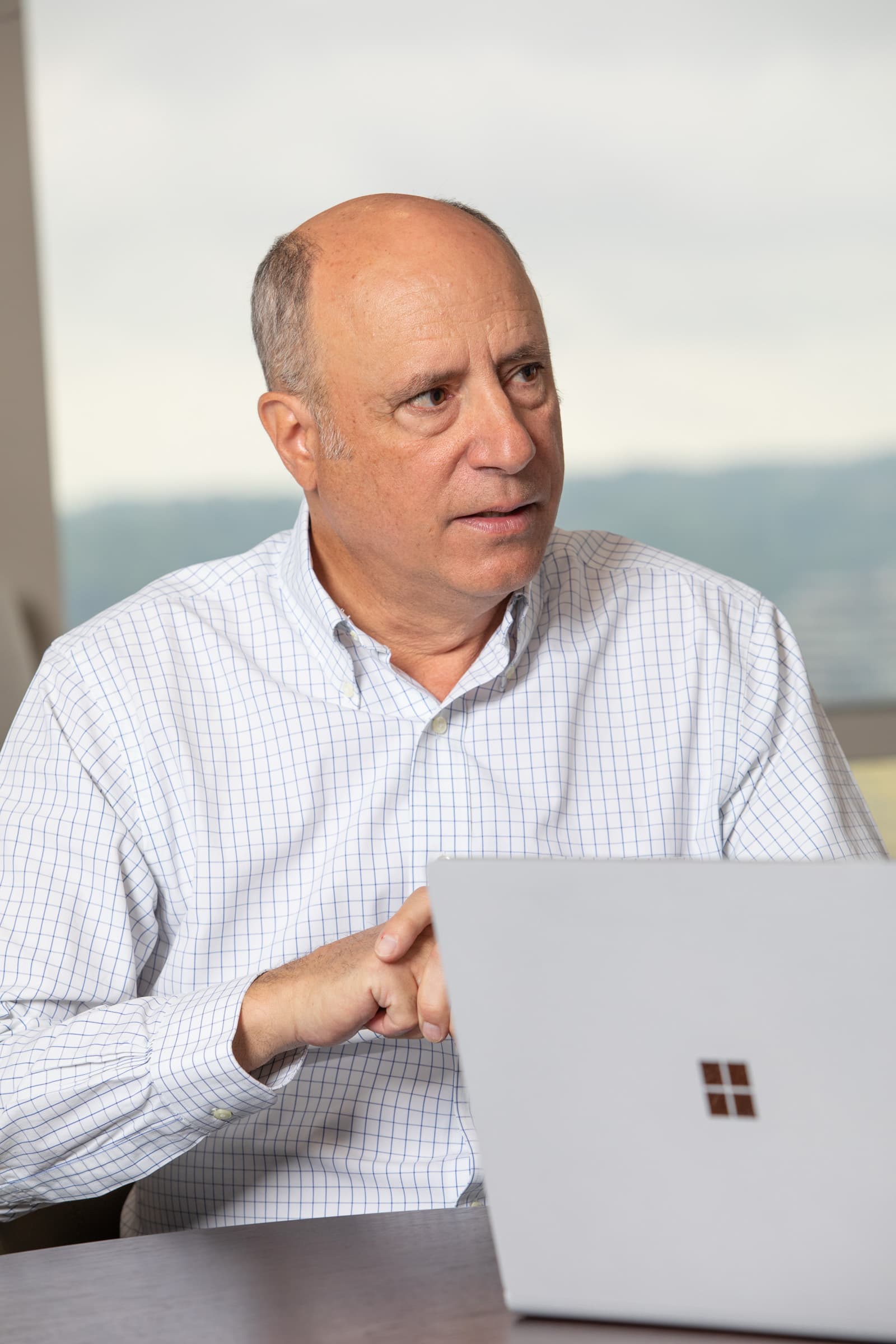 A portrait image of a lawyer